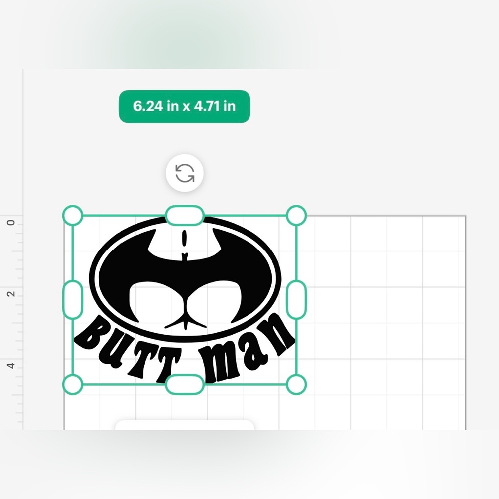 Butt Man Vinyl Decal 🦇 - Picture 3 of 4
